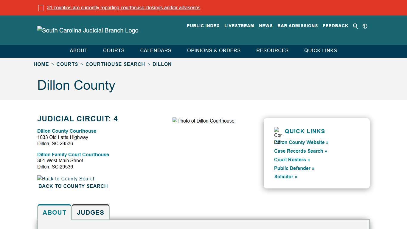 Dillon - South Carolina Judicial Branch